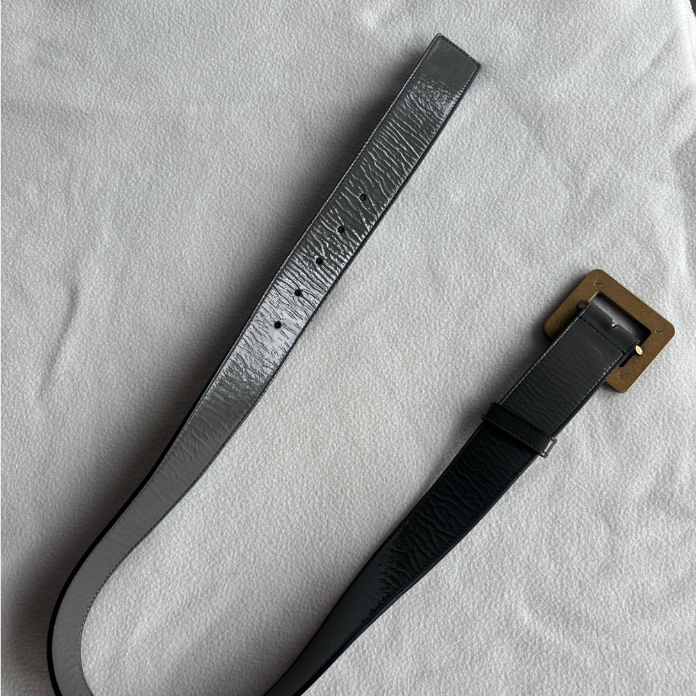 Yves Saint Laurent Patent Buckle Belt - Picture 8 of 8